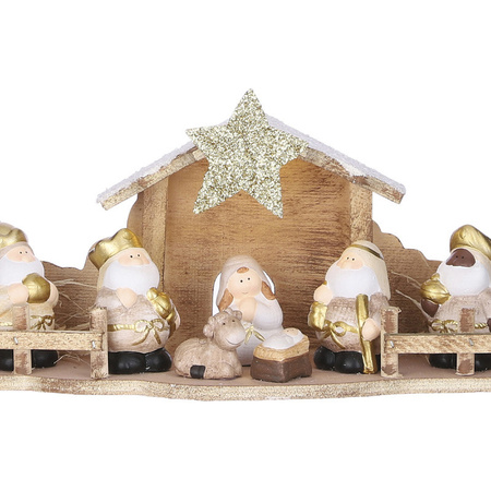 Kids nativity scene set with light 30 x 10 x 15 cm
