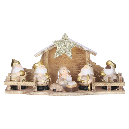 Kids nativity scene set with light 30 x 10 x 15 cm