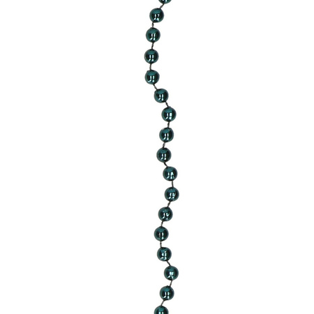 Kralenslinger - emerald groen - 10 meter x 0,8 cm - kunststof - kerstslinger