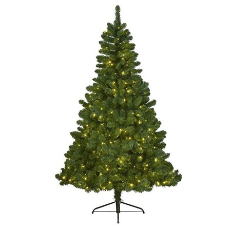 Artificial Christmas tree with 110 lights green pine 120 cm + storage bag