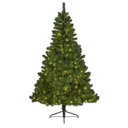 Artificial Christmas tree 210 cm with lighting and storage bag