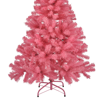 Kunst kerstboom/kunstboom roze 90 cm
