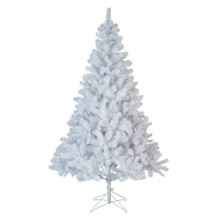 Kunst witte kerstboom/dennenboom klein formaat 120 cm + opbergtas
