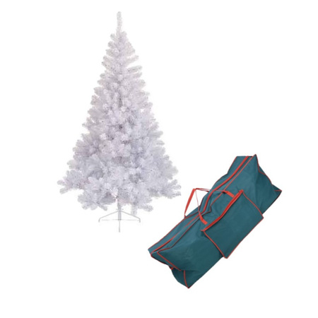 Art Christmas tree white Imperial pine 340 tips 150 cm with storage bag