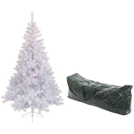 Art Christmas tree white Imperial pine 210 cm with storage bag