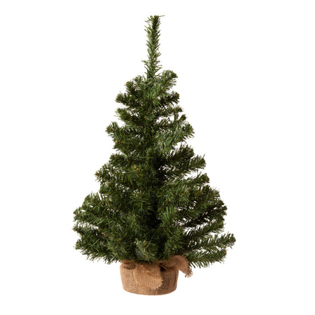 Artificial christmas tree green including decorations 60 cm