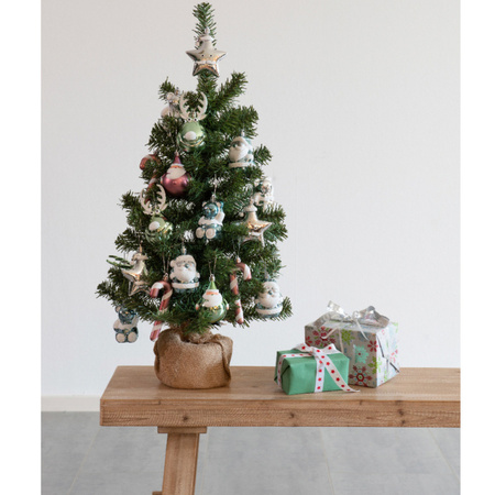 Kunstboom/kunst kerstboom inclusief kerstversiering 75 cm kerstversiering