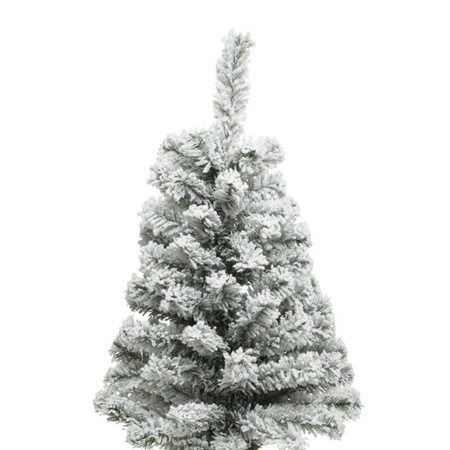 Kunstboom/kunst kerstboom met sneeuw 60 cm kerstversiering