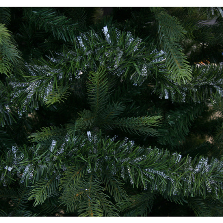 Christmas tree foil garland - green/transparent - 270 x 7,5 cm