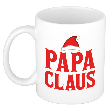 Papa Claus koffiemok / theebeker kerstcadeau vader 300 ml 
