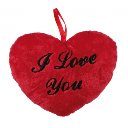 Valentijn Love cadeau set - Knuffel Luiaard met rood Love you hartje 10 cm