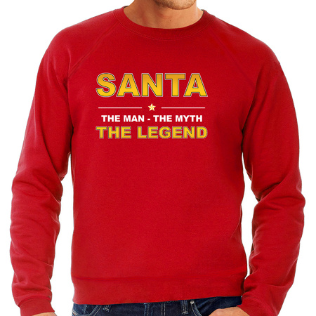 Santa sweater / outfit / the man / the myth / the legend rood voor heren