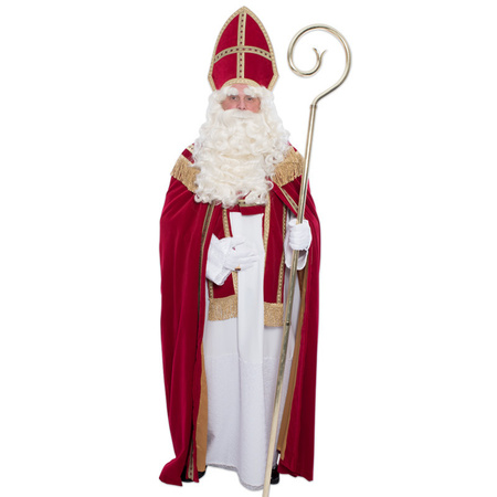 Sinterklaas kostuum - inclusief korte witte handschoenen 