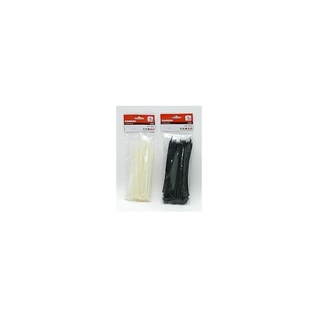 Kabelbinders/tie-wraps pakket wit 250x stuks in 3 verschillende formaten