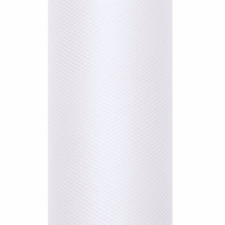 White tulle fabric 50 cm x 900 cm