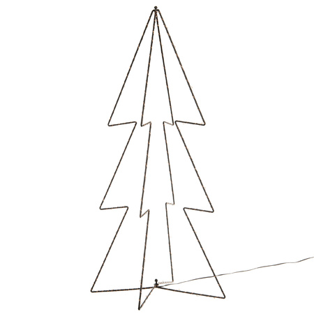 Verlichte figuren 3D kerstbomen / lichtbomen 91 cm voor buiten