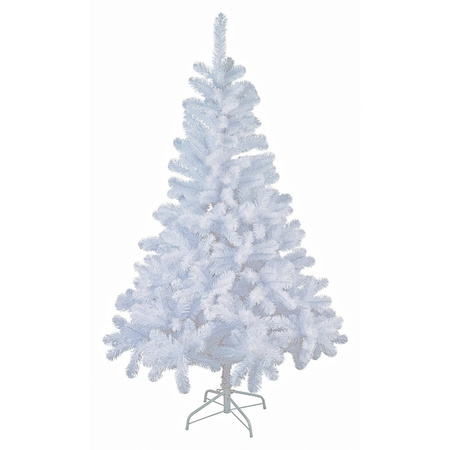 Witte kunst kerstboom/kunstboom 150 cm inclusief opbergzak
